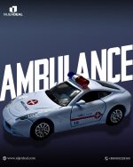 Alloy Die-Cast Metal 1:32 Scale Police & Ambulance Toy Car
