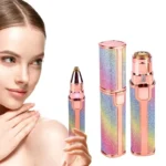 Portable 2 in 1 Painless Rechargeable Facial Hair Remover For Women - Image 2
