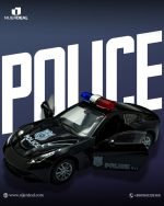 Alloy Die-Cast Metal 1:32 Scale Police & Ambulance Toy Car - Image 2